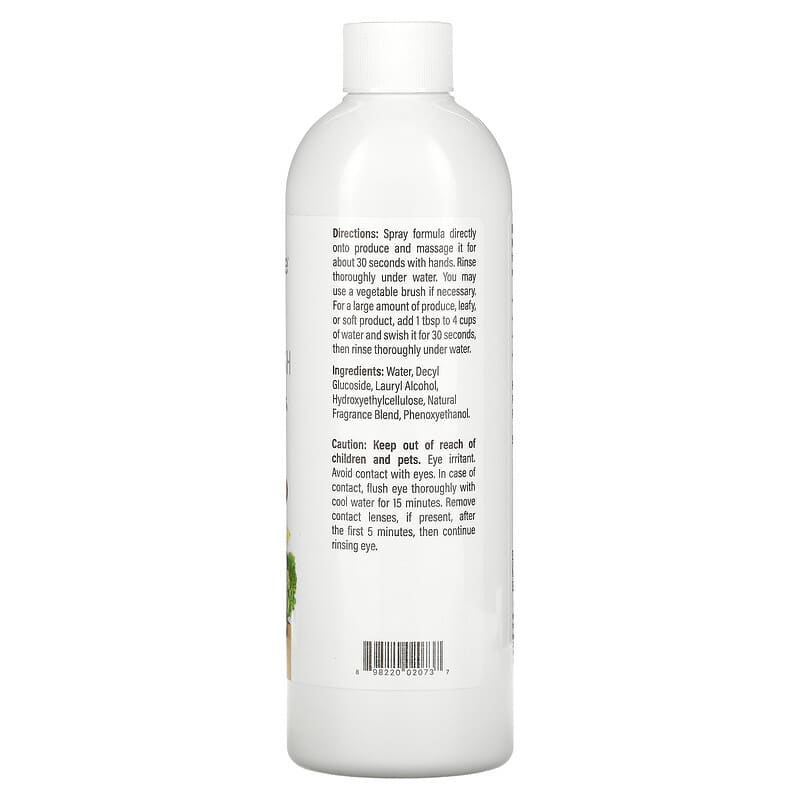 Mild By Nature, Fruit and Vegetable Wash, 16 fl oz (473 ml)