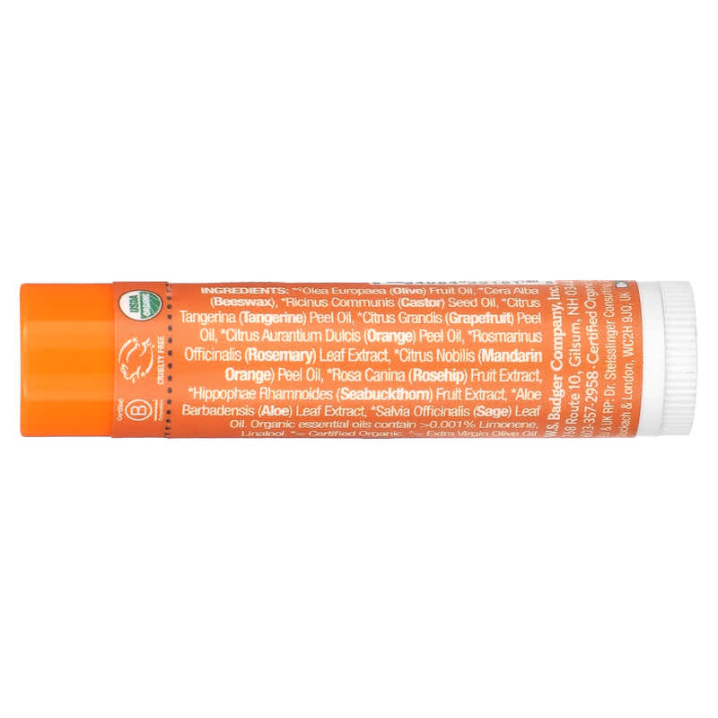 Badger Company, Lip Balm, Tangerine Breeze, .15 oz (4.2 g)