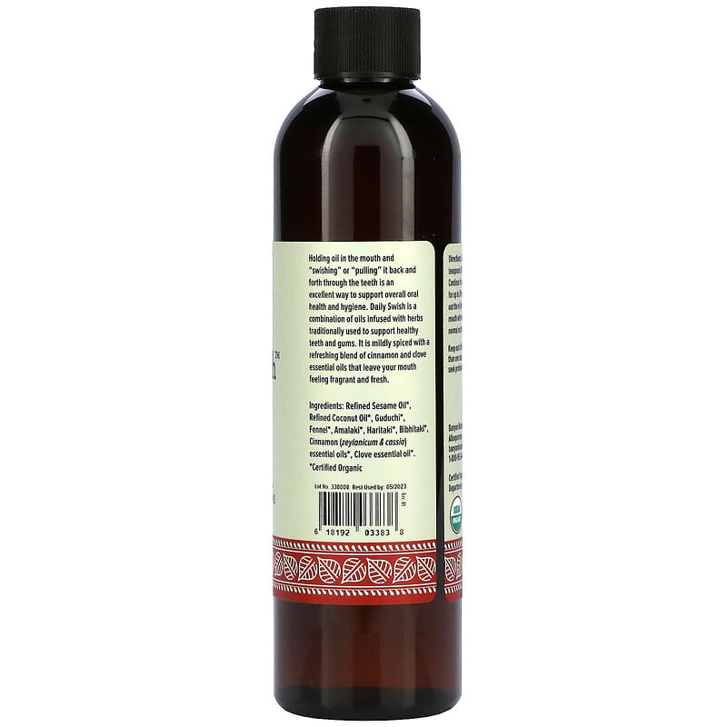 Banyan Botanicals, Organic Daily Swish, Cinnamon, 8 fl oz (236 ml)