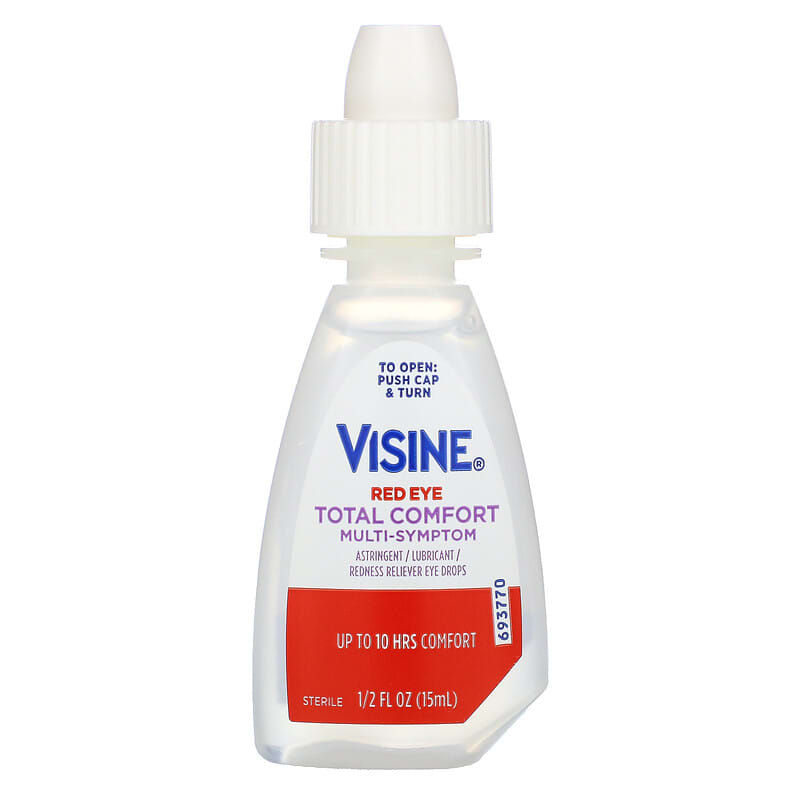 Visine, Red Eye, Total Comfort Multi-Symptom Eye Drops, 1/2 fl oz (15 ml)