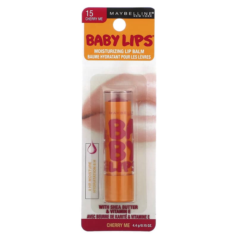 Maybelline, Baby Lips, Moisturizing Lip Balm, Cherry Me, 0.15 oz (4.4 g)