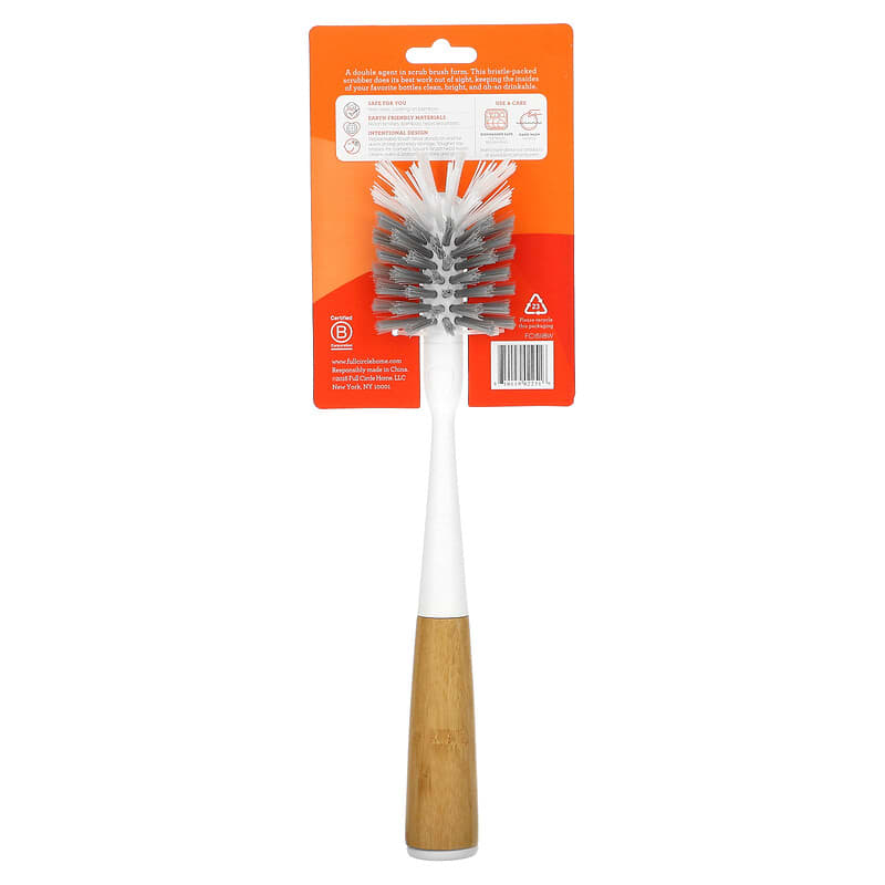 Full Circle Home LLC, Clean Reach Replaceable Bottle Brush, White, 1 Each