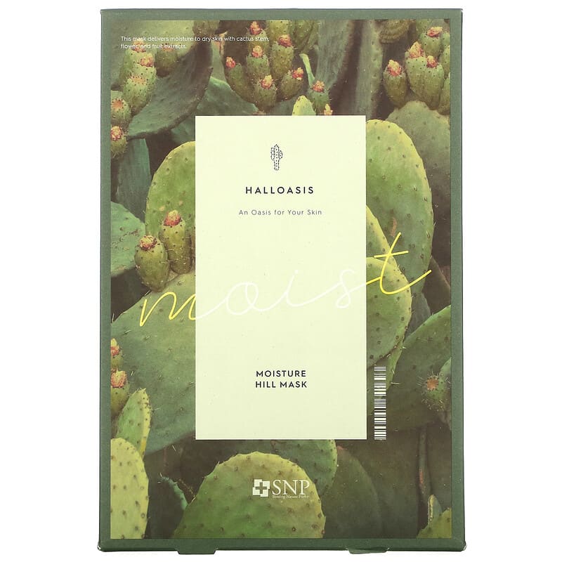 SNP, Halloasis, Moisture Hill Beauty Sheet Mask, 10 Sheet Masks, 0.84 fl oz (25 ml) each