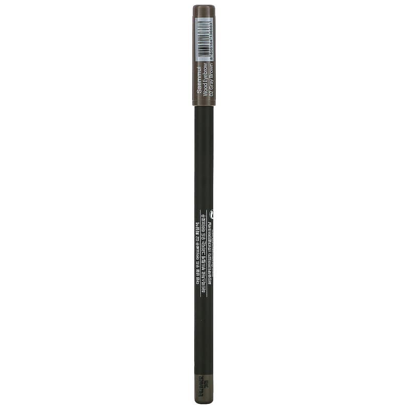 The Saem, Saemmul, Wood Eyebrow Pencil, 02 Gray Brown, 0.06 oz