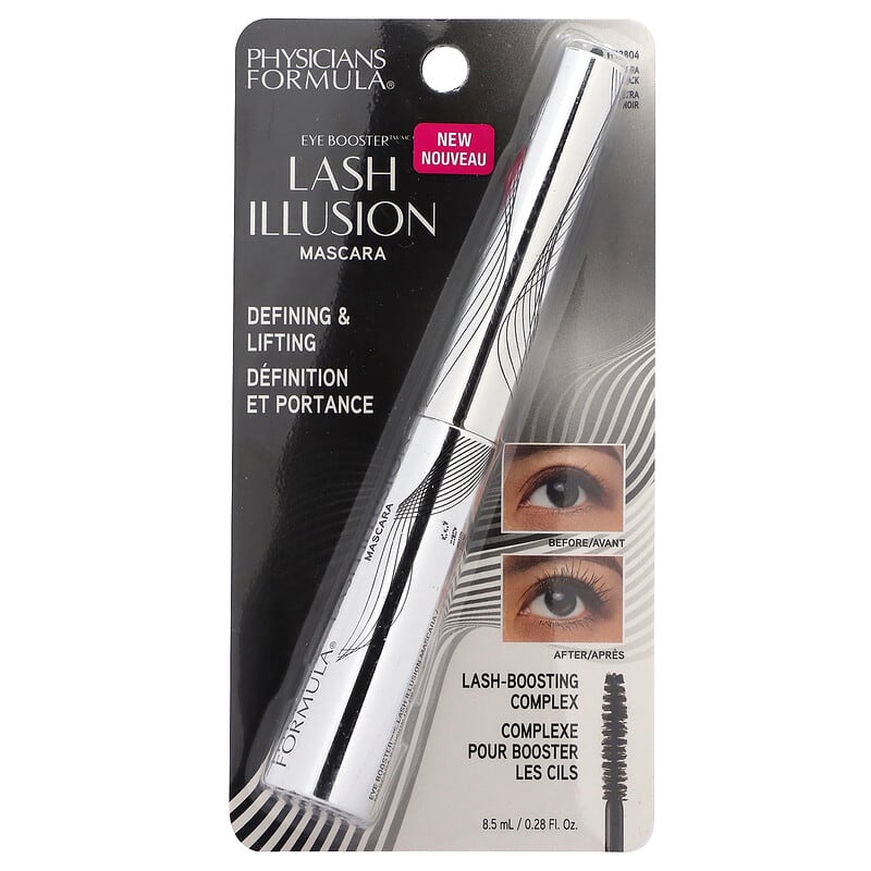 Physicians Formula, Eye Booster, Lash Illusion Mascara, Ultra Black, 0.28 fl oz (8.5 ml)