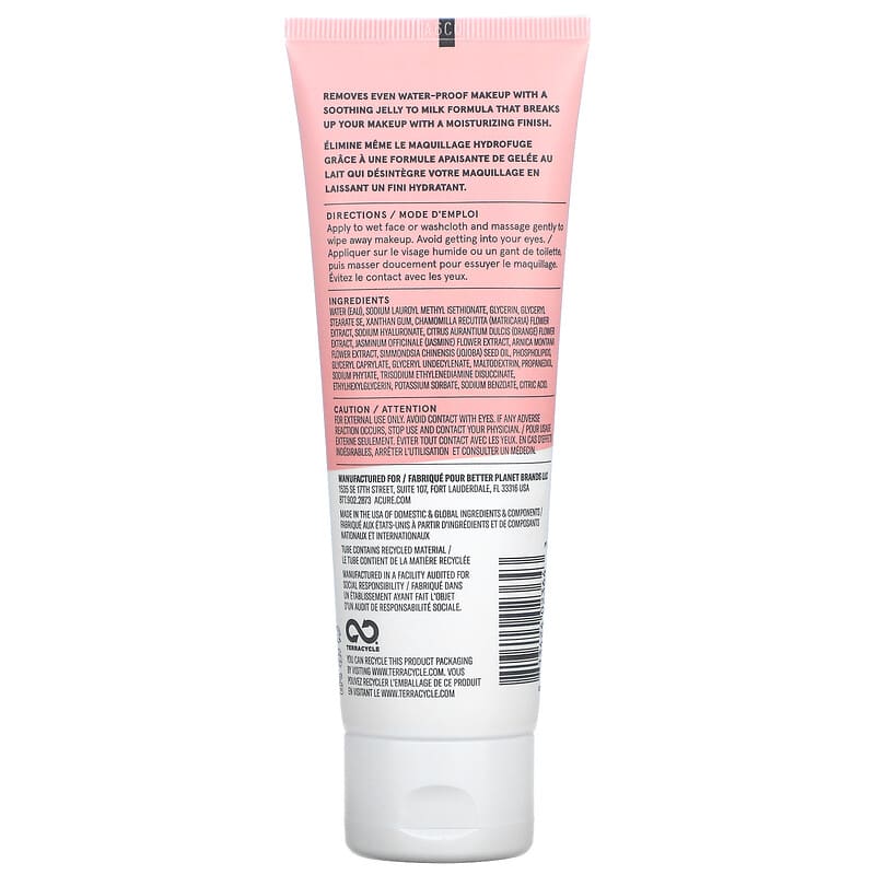 ACURE, Seriously Soothing, Jelly Milk Makeup Remover, 4 fl oz (118 ml)