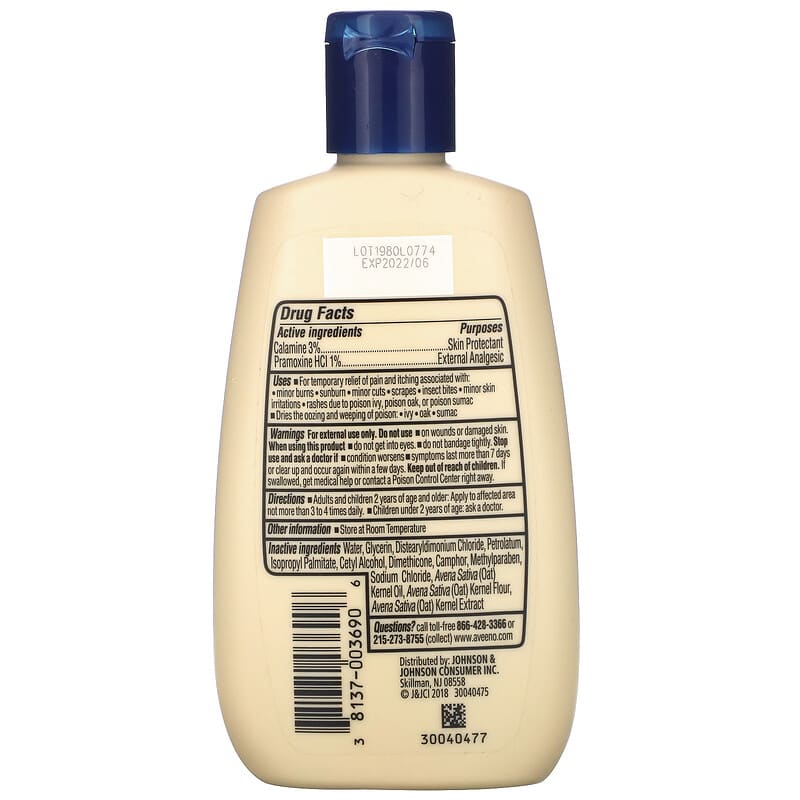 Aveeno, Active Naturals, Anti-Itch Concentrated Lotion, 4 fl oz (118 ml)