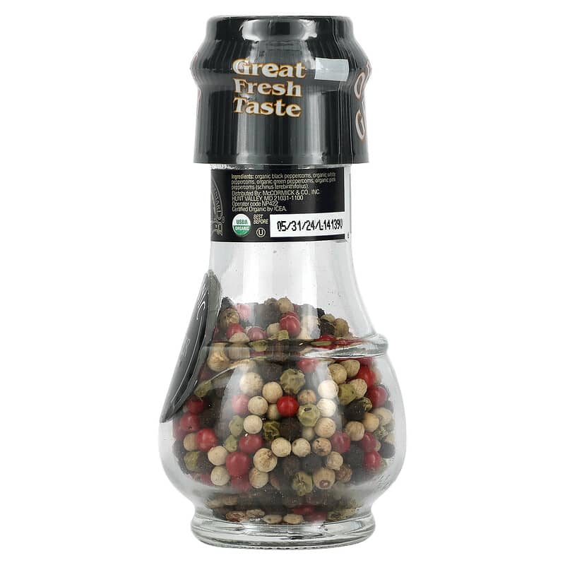 Drogheria & Alimentari, Organic 4 Peppercorns Mill, 1.24 oz (35 g)