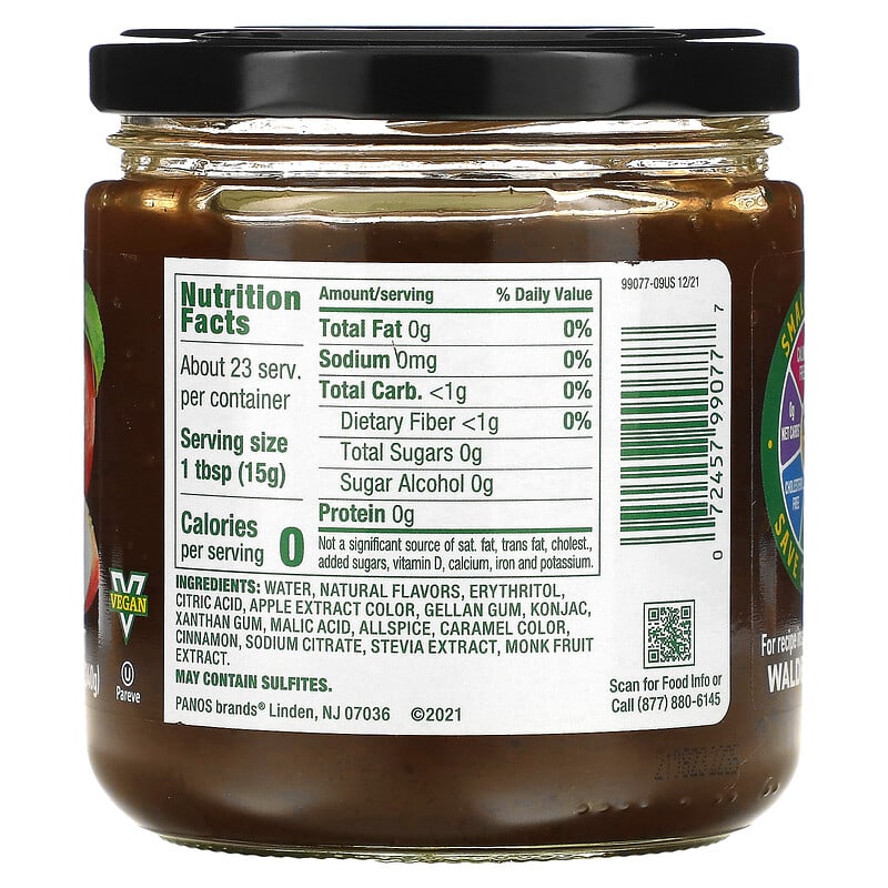 Walden Farms, Apple Butter Fruit Spread, 12 oz (340 g)