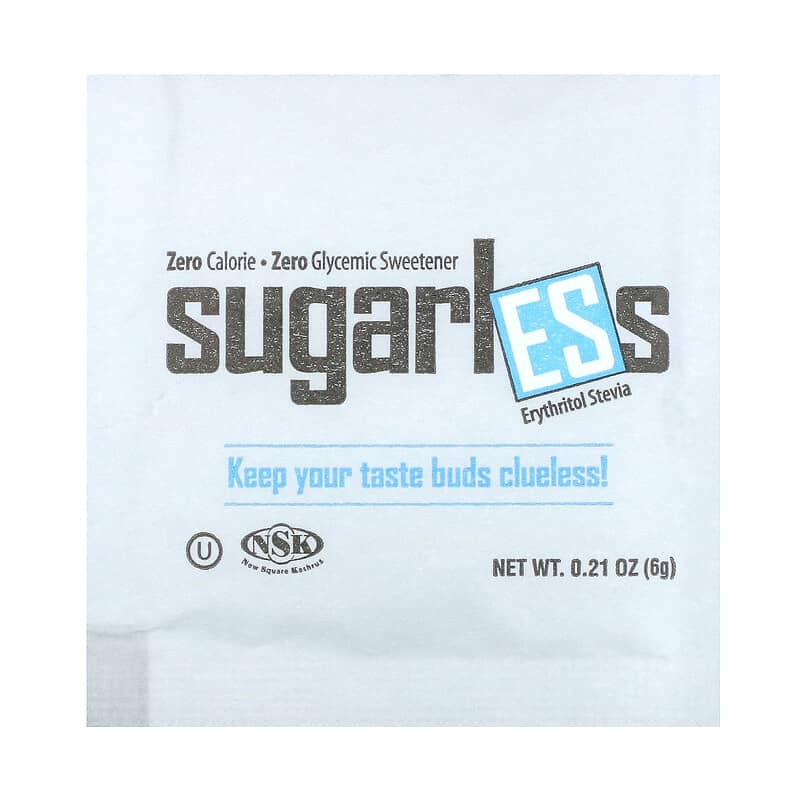 Health Garden, Sugarless, Erythritol Stevia, 40 Packets, 0.21 oz (6g) Each