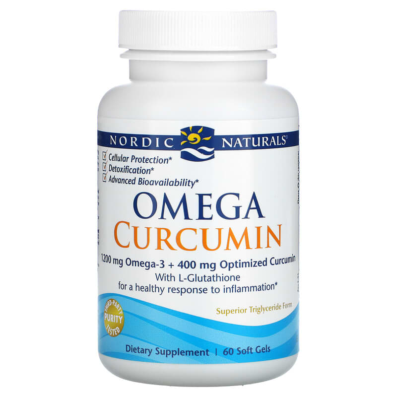 Nordic Naturals, Omega Curcumin, 600 mg, 60 Soft Gels