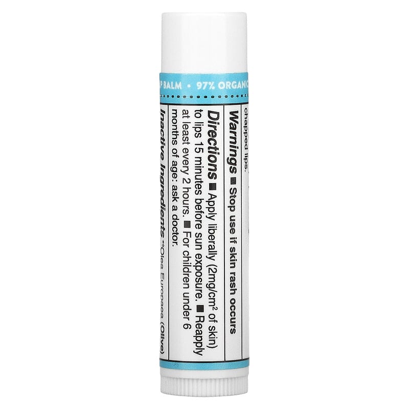 Badger Company, Sunscreen Lip Balm, SPF 15, Unscented, 0.15 oz (4.2 g)