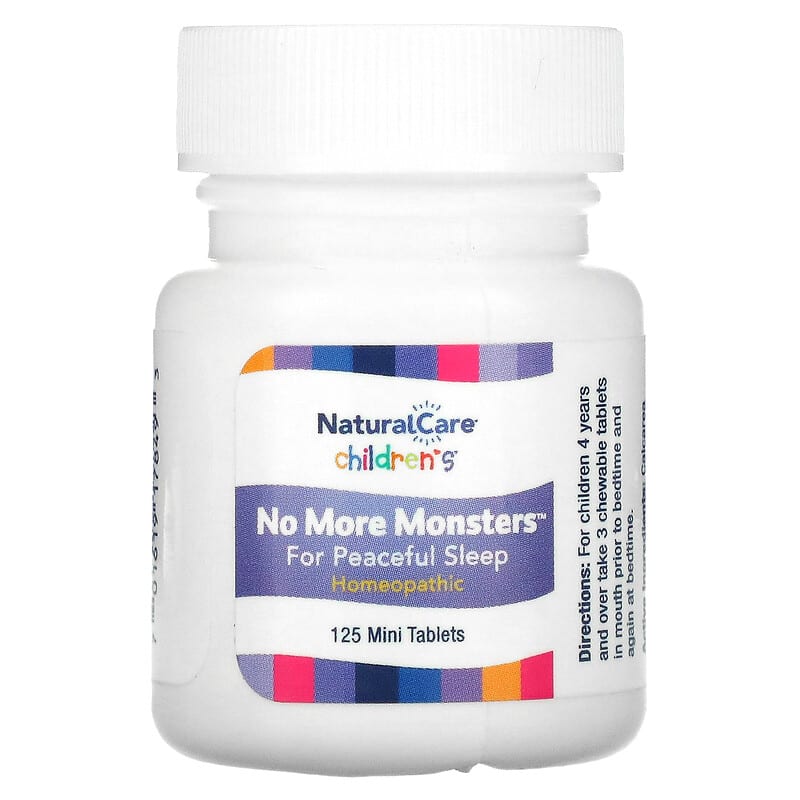 NatraBio, Children's No More Monsters,  Banana, 125 Mini Tablets