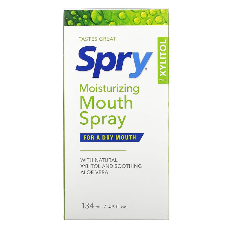 Xlear, Spry, Moisturizing Mouth Spray, 2 Pack, 4.5 fl oz (134 ml)