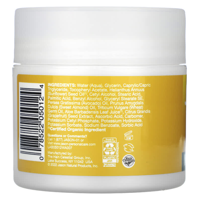 Jason Natural, Vitamin E Moisturizing Creme, 4 oz (113 g)