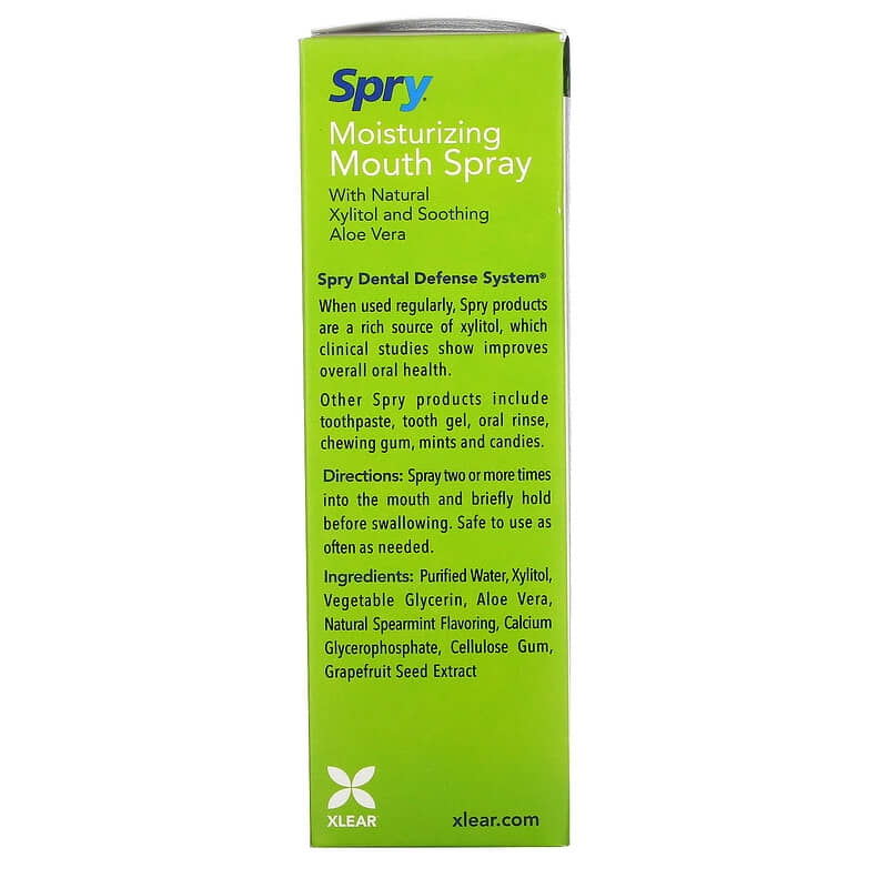 Xlear, Spry, Moisturizing Mouth Spray, 2 Pack, 4.5 fl oz (134 ml)