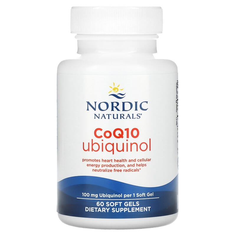 Nordic Naturals, CoQ10 Ubiquinol, 100 mg, 60 Soft Gels