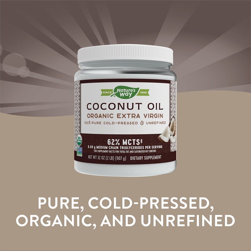 Nature's Way, Organic Coconut Oil, Extra Virgin, 32 oz (907 g)