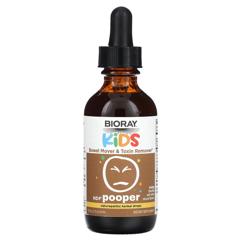 Bioray, Kids, NDF Pooper, Mango , 2 fl oz (60 ml)