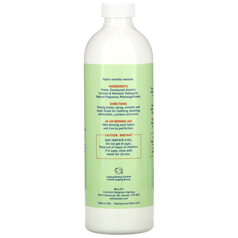 Nellie's, Wrinkle-B-Gone, Lemongrass, 16 fl oz (474 ml)