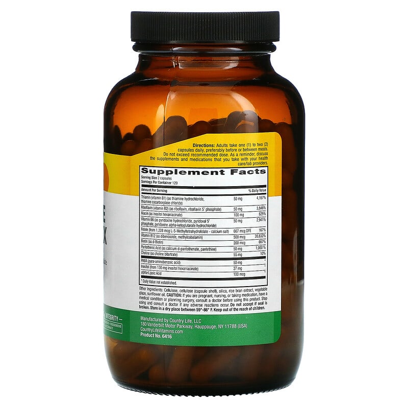 Country Life, Coenzyme B-Complex, 240 Vegan Capsules