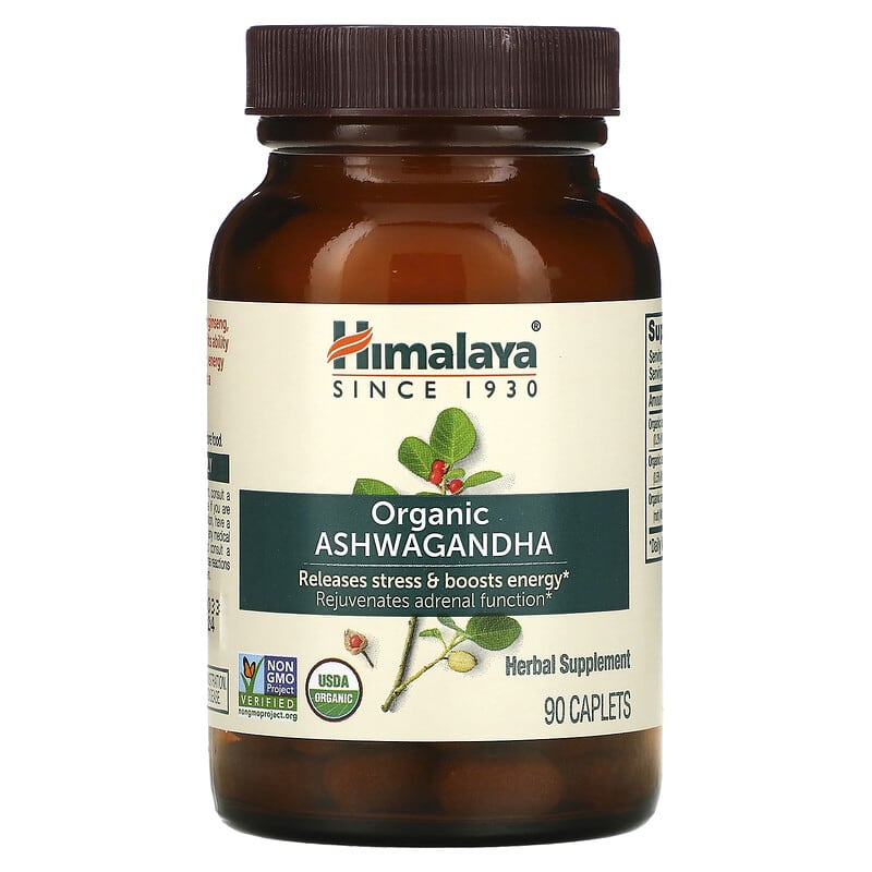 Himalaya, Organic Ashwagandha, 90 Caplets