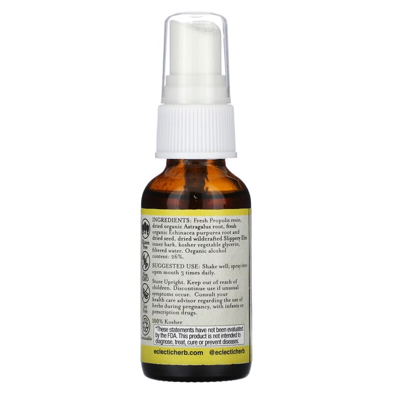 Eclectic Institute, Kid's Throat Spray, Propolis Astragalus, 1 fl oz (30 ml)