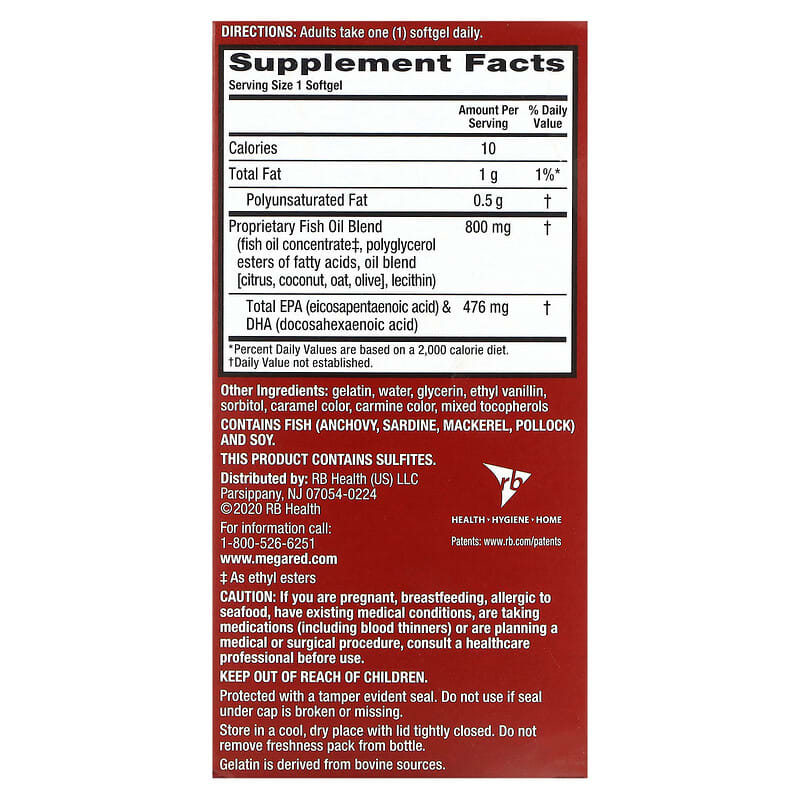 Schiff, MegaRed, Advanced, 800 mg, 80 Softgels