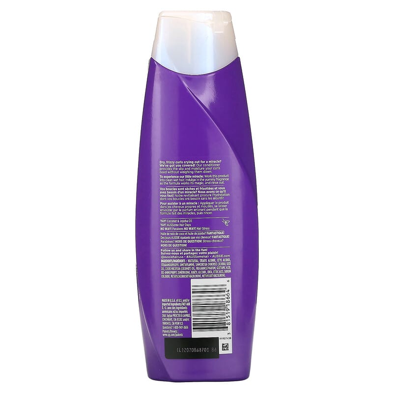 Aussie, Miracle Curls, Conditioner, Coconut & Jojoba Oil, 12.1 fl oz (360 ml)