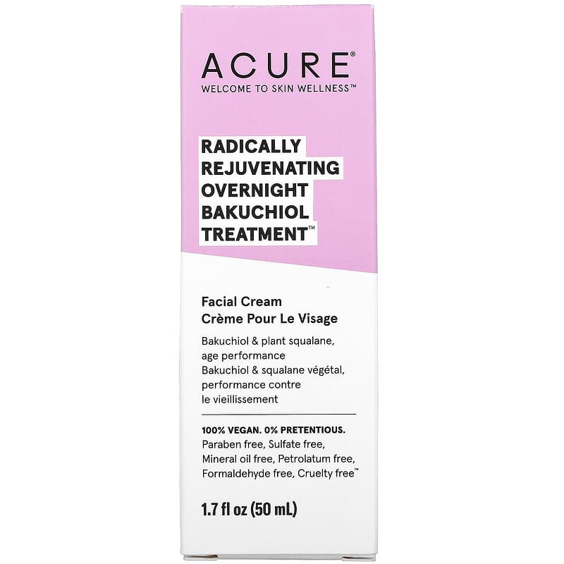 ACURE, Radically Rejuvenating, Overnight Bakuchiol Treatment, 1.7 fl oz (50 ml)