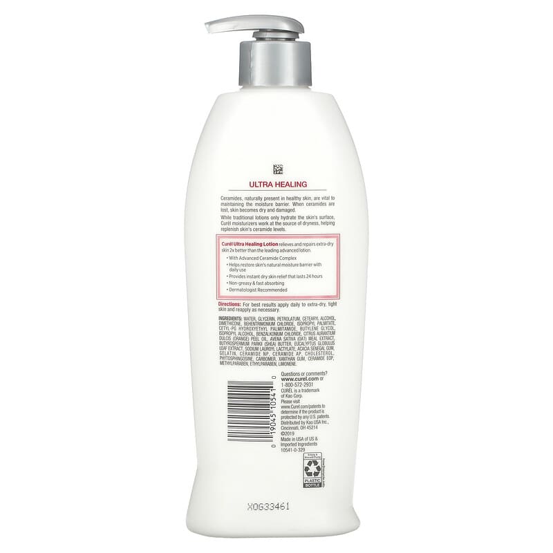 Curel, Ultra Healing, Intensive Lotion for Extra-Dry, Tight Skin, 13 fl oz (384 ml)