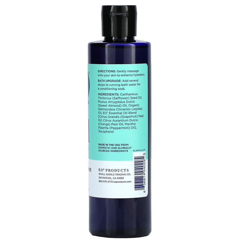 EO Products, Body Oil with Jojoba, Grapefruit & Mint, 8 fl oz (237 ml)