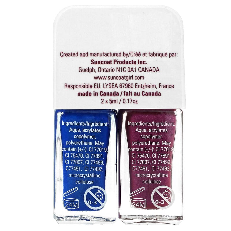 SuncoatGirl, Hunnies Nail Polish Duo Set, 2 Piece Set