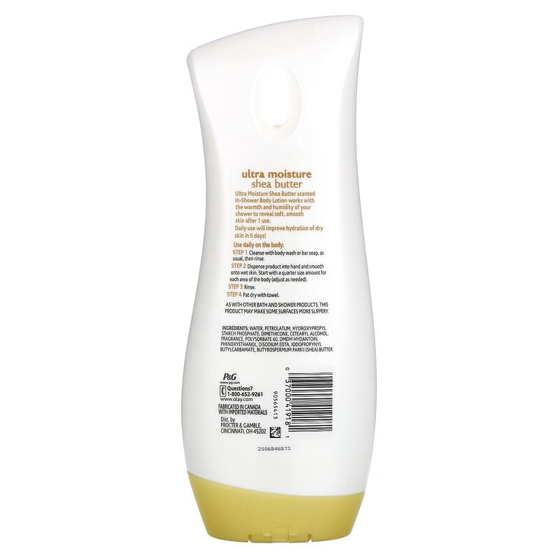 Olay, In Shower Body Lotion, Ultra Moisture Shea Butter, 15.2 fl oz (450 ml)