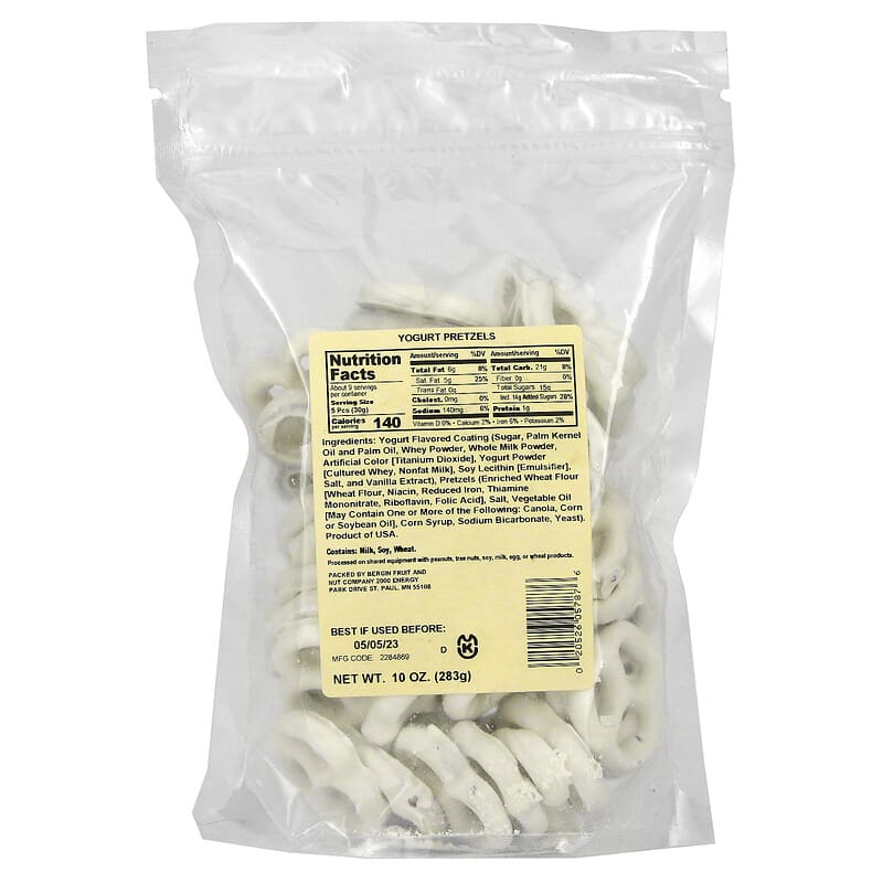 Bergin Fruit and Nut Company, Yogurt Pretzels, 10 oz (283 g)