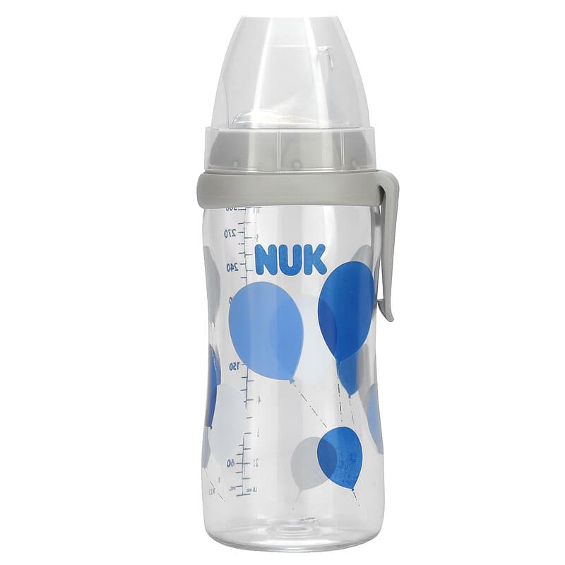 NUK, Active Cup, 8+ Months, Balloons/Blue, 10 oz (300 ml)