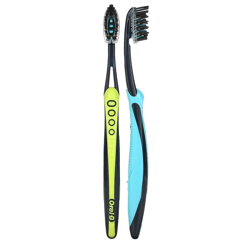 Oral-B, Pro-Flex Charcoal Toothbrush, Soft, 2 Toothbrushes