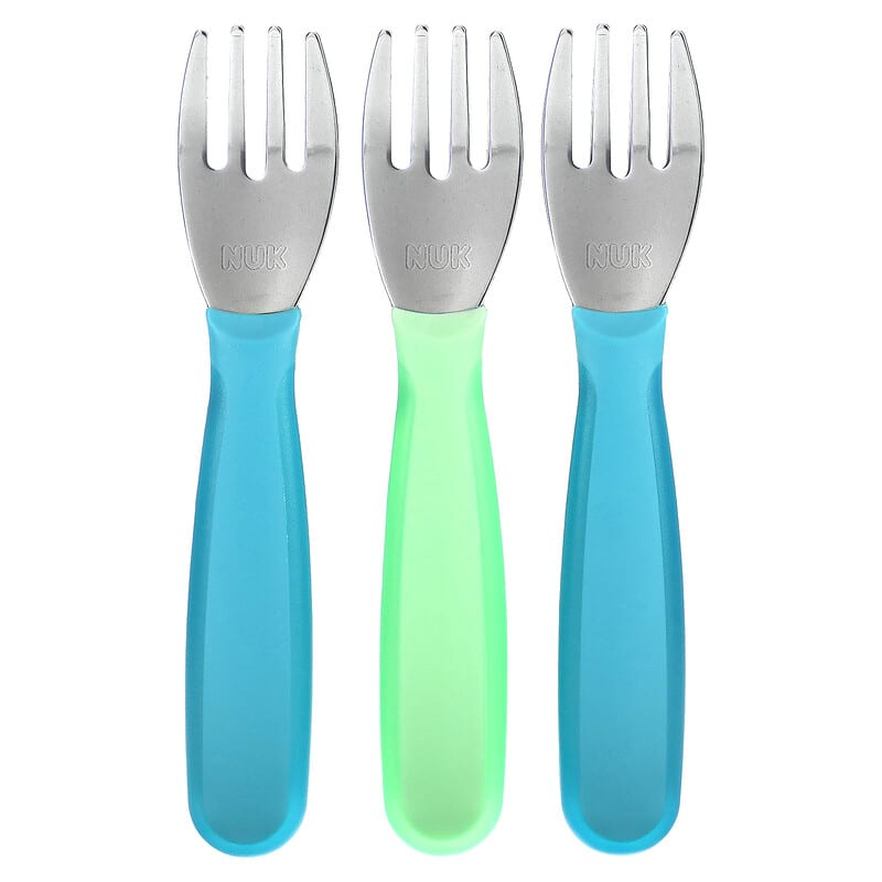 NUK, Kiddy Cutlery Fork Set, 18+ Months, 3 Pack