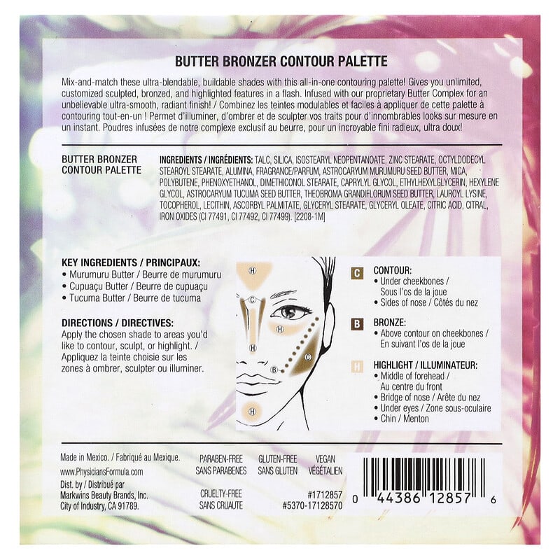 Physicians Formula, Butter Bronzer Contour Palette, Contour 2, 0.48 oz (13.6 g)