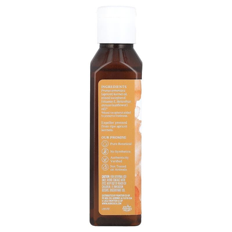 Aura Cacia, Skin Care Oil, Apricot Kernel, 4 fl oz (118 ml)