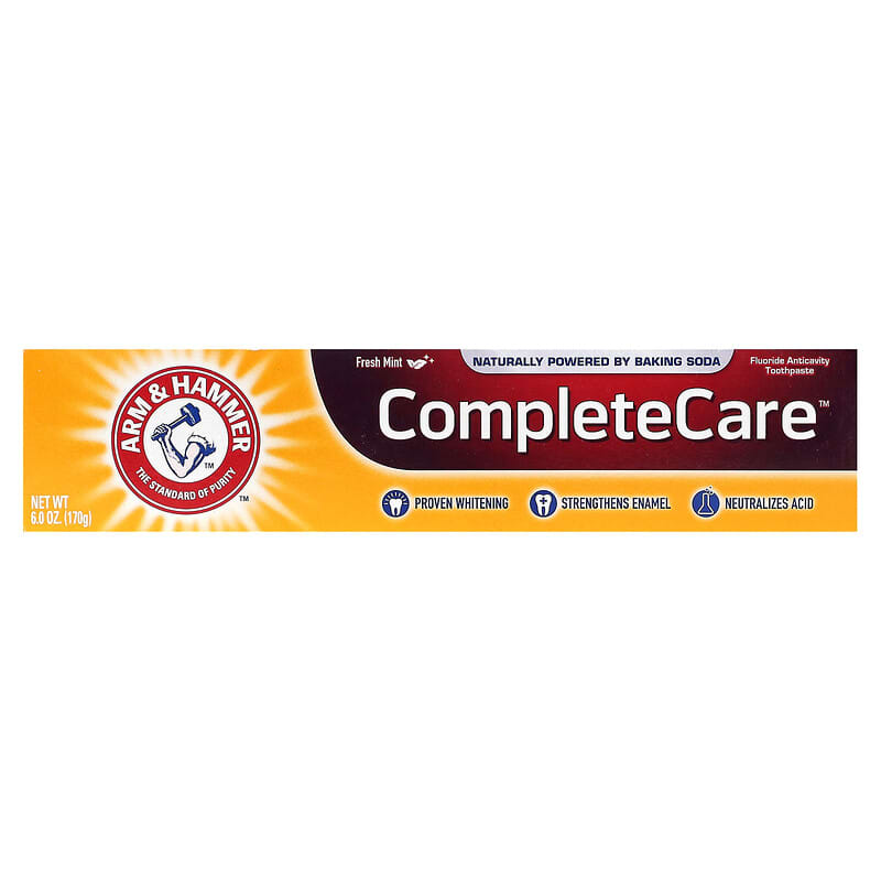 Arm & Hammer, CompleteCare, Fluoride Anticavity Toothpaste, Fresh Mint, 6 oz (170 g)