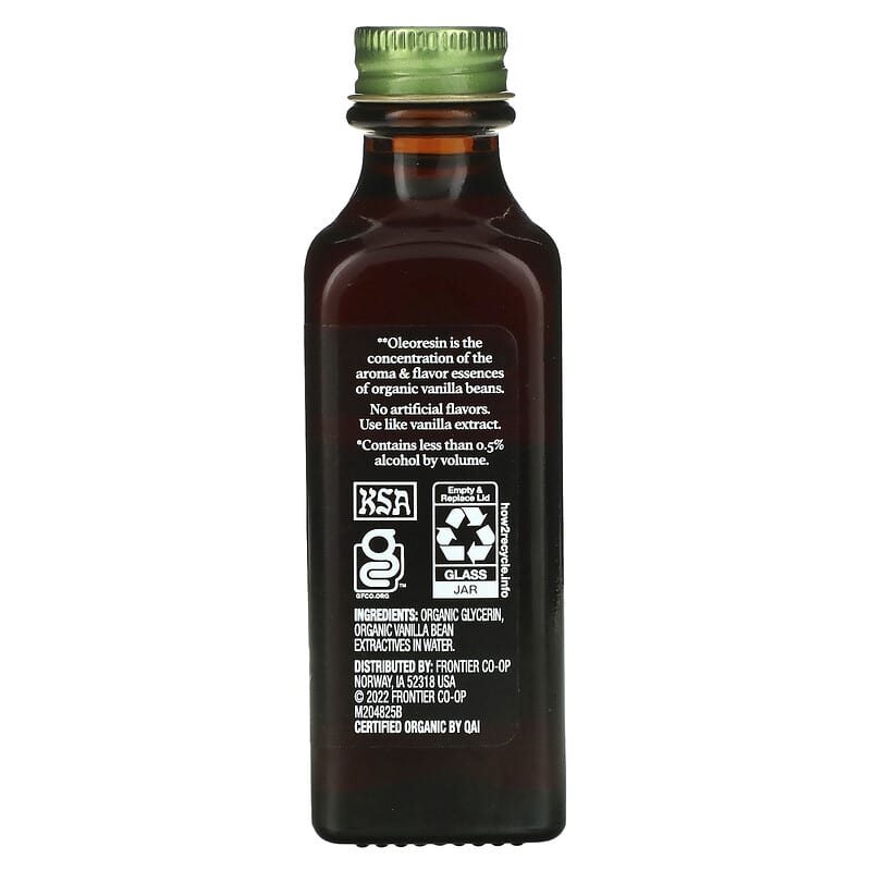 Simply Organic, Pure Madagascar Vanilla, Non-Alcoholic Flavoring, 2 fl oz (59 ml)