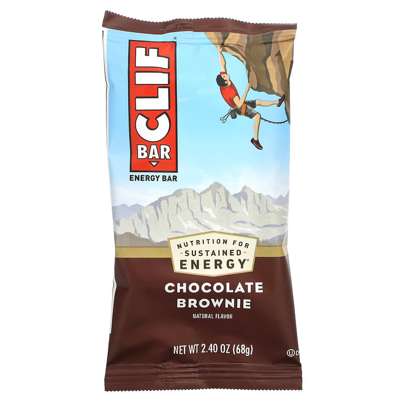 Clif Bar, Energy Bar, Chocolate Brownie, 12 Bars, 2.40 oz (68 g) Each