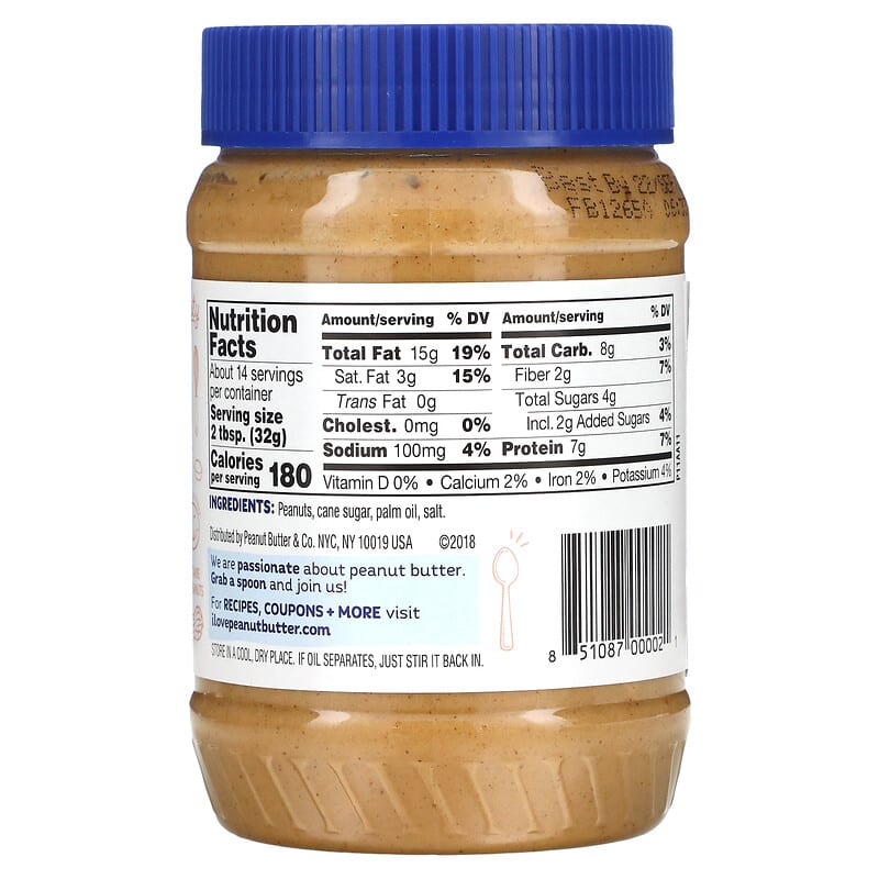 Peanut Butter & Co., Peanut Butter Spread, Crunch Time, 16 oz (454 g)