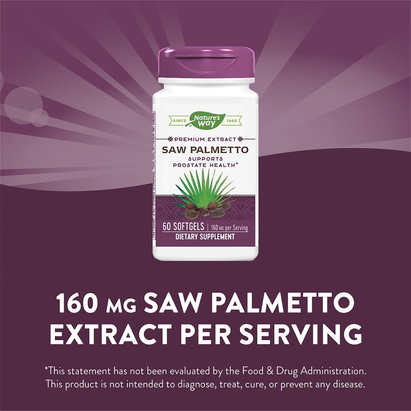 Nature's Way, Saw Palmetto, 160 mg, 60 Softgels