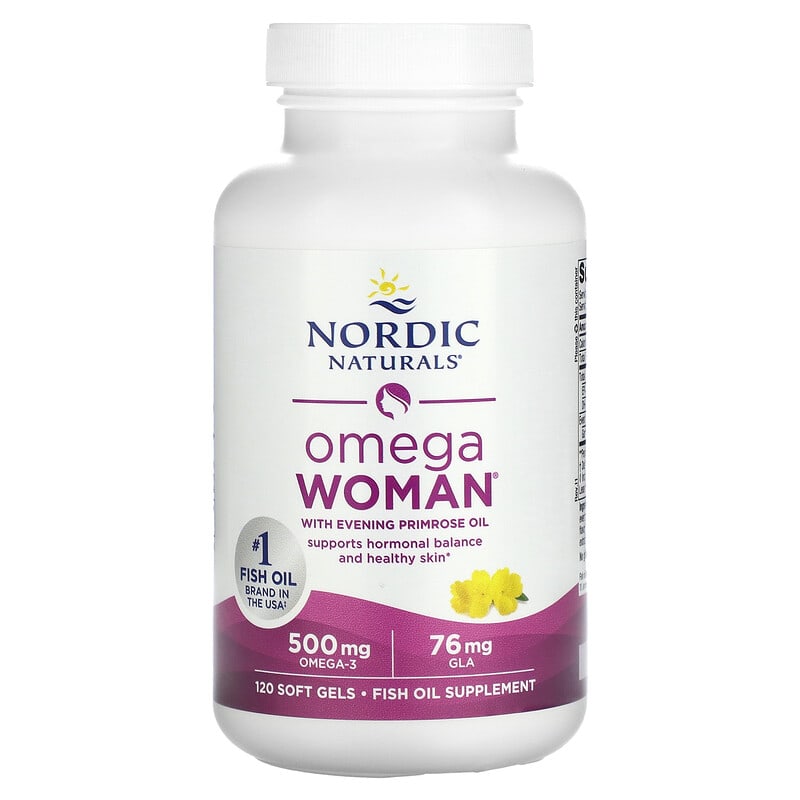 Nordic Naturals, Omega Woman with Evening Primrose Oil, 120 Soft Gels