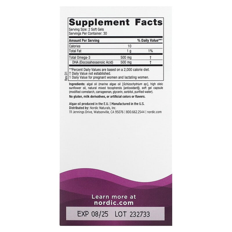 Nordic Naturals, Prenatal DHA, 250 mg, 60 Soft Gels