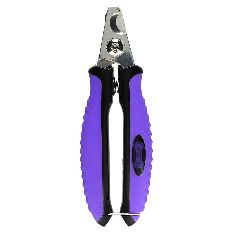 Ruff 'N Ruffus, Grooming Kit for Cats and Dogs, Gel Rake & Nail Clipper, Purple, 1 Gel Rake 1 Nail Clipper