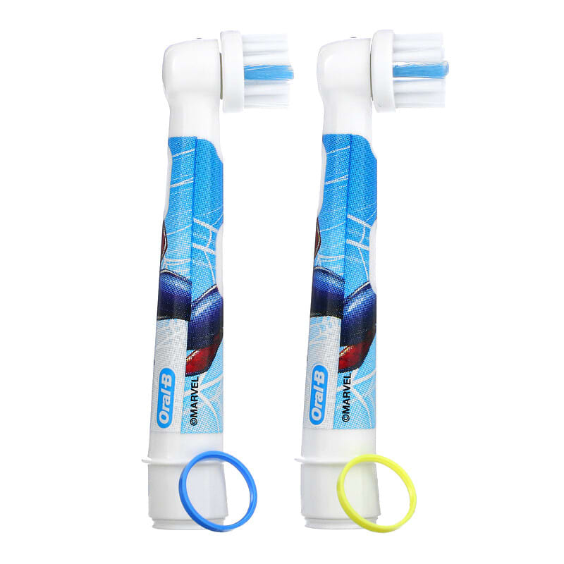 Oral-B, Replacement Brush Heads, Extra Soft, 3+ Yrs, Spiderman, 2 Pack