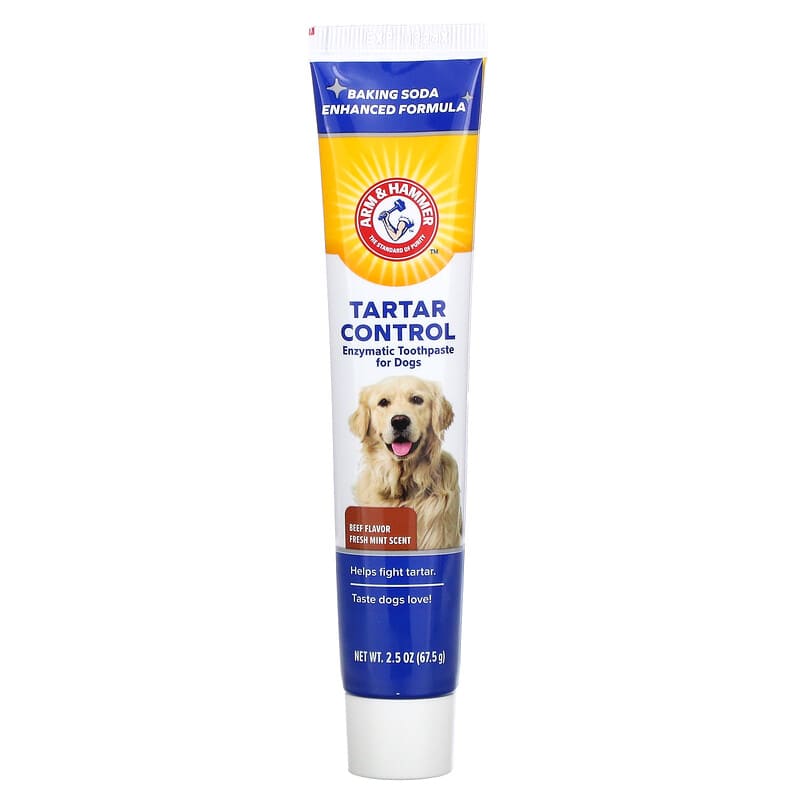 Arm & Hammer, Tartar Control, Enzymatic Toothpaste for Dogs, Beef, 2.5 oz (67.5 g)